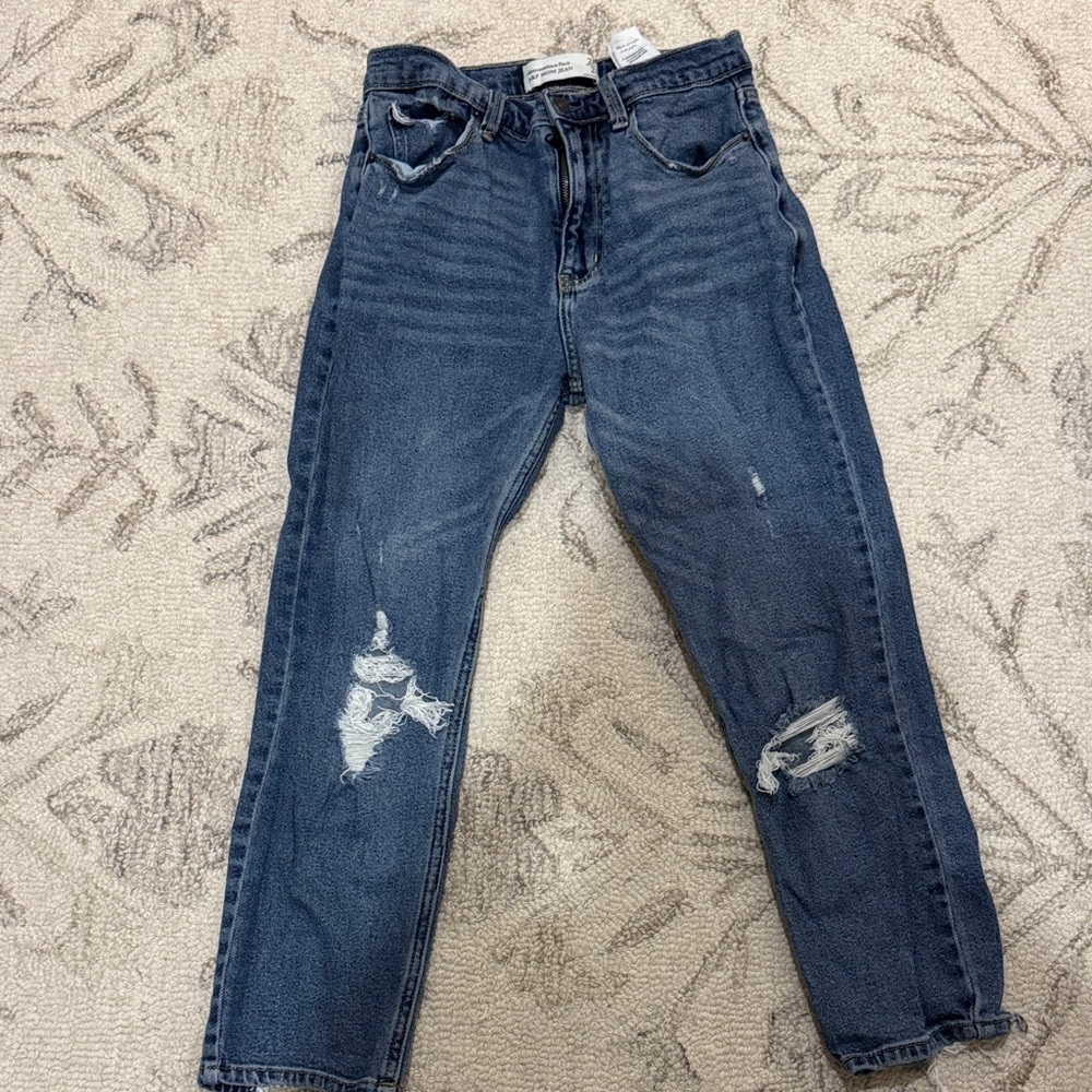 Abercrombie & Fitch Blue Straight Leg Jeans